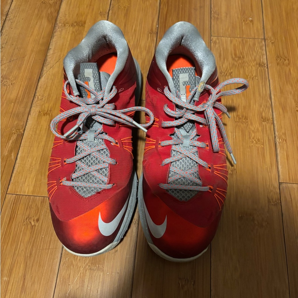 Nike LeBron X Low “Ohio State” Red/Gray